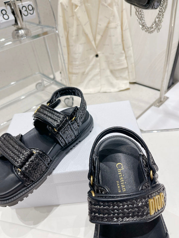 BDS0 Women slipper Leather Shoes 35-41 with box