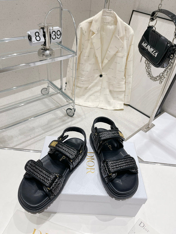 BDS0 Women slipper Leather Shoes 35-41 with box