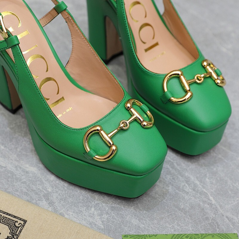 JHGS14 Slipper 12CM Heel Size 35-42 Lether Shoes with box