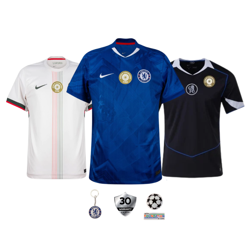 COMBO Chelsea 2025/26 Home, Away and Third Jerseys